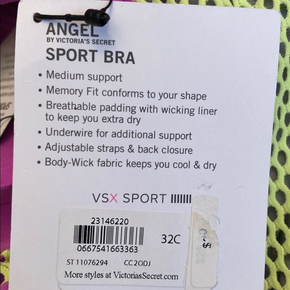 Victoria's Secret VSX Sport Angel 32C Sports Bra - Picture 6 of 6
